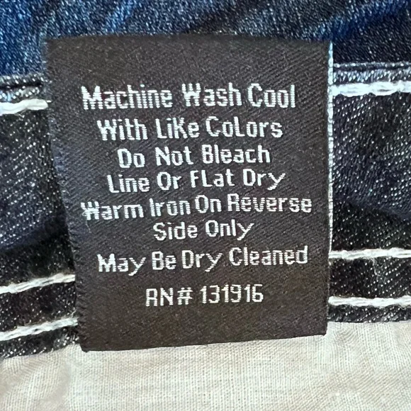 Low rise embellished distressed jeans Sz 5 - Picture 10 of 12